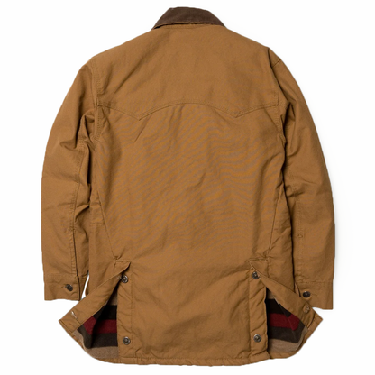 Schaefer Ladies Blanket Lined Barn Coat Back- Saddle