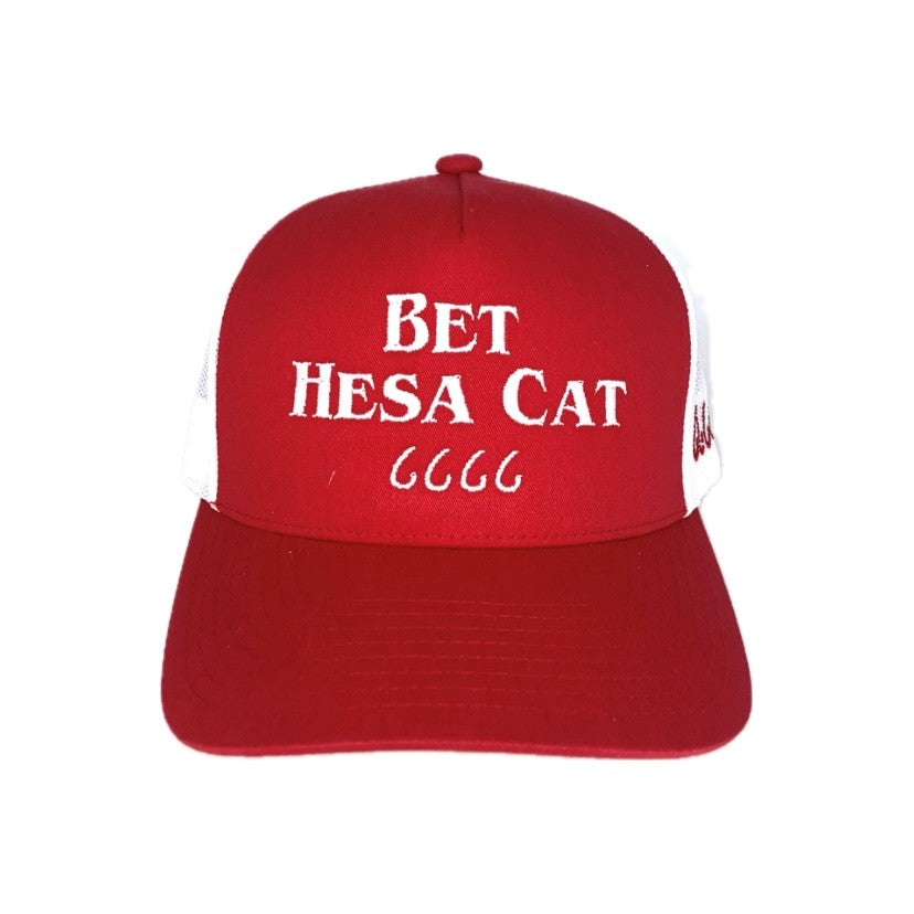 Bet Hesa Cat Stallion Cap-Red/White