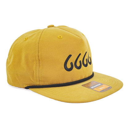 Four Sixes Richardson 256 Biscuit/Black Flat Bill