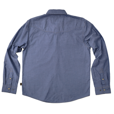 Howler Bros Crosscut Snapshirt - Blue Chambray