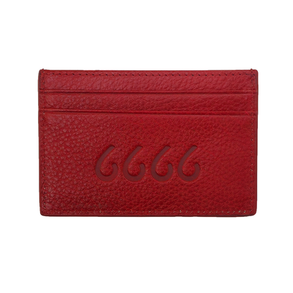 Red 6666 Card Holder