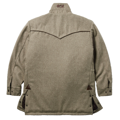 Schaefer Cattle King Wool Coat Taupe Back