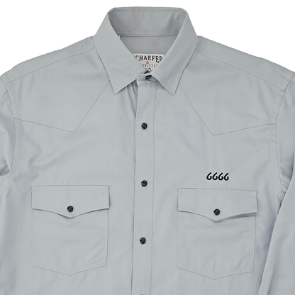 Schaefer Texas Twill With Snaps- Whisper Gray