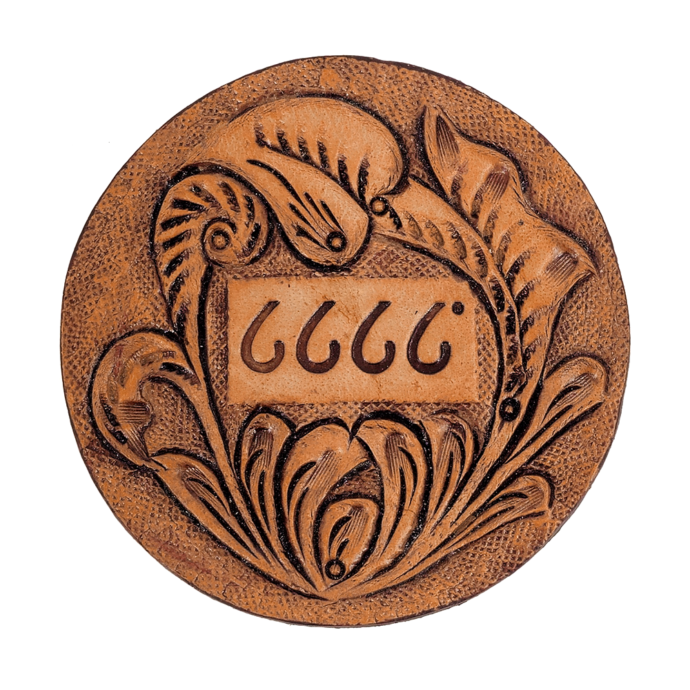 Tooled Leather Coaster