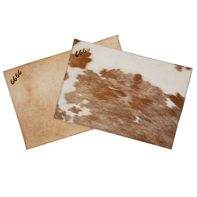 Four Sixes Branded Cowhide Placemat