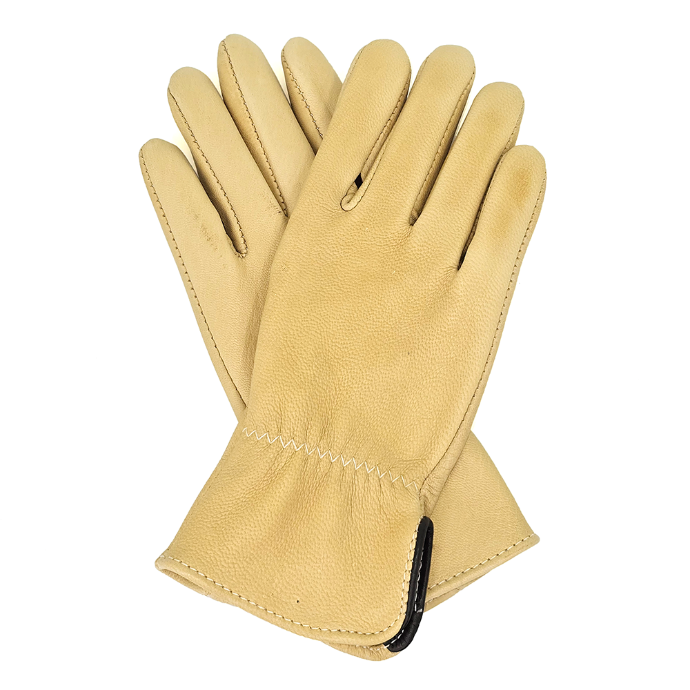 小物 Vaquera Four Finger Gloves Gold Vaquera Four Finger Leather Glove - Black | Editorialist