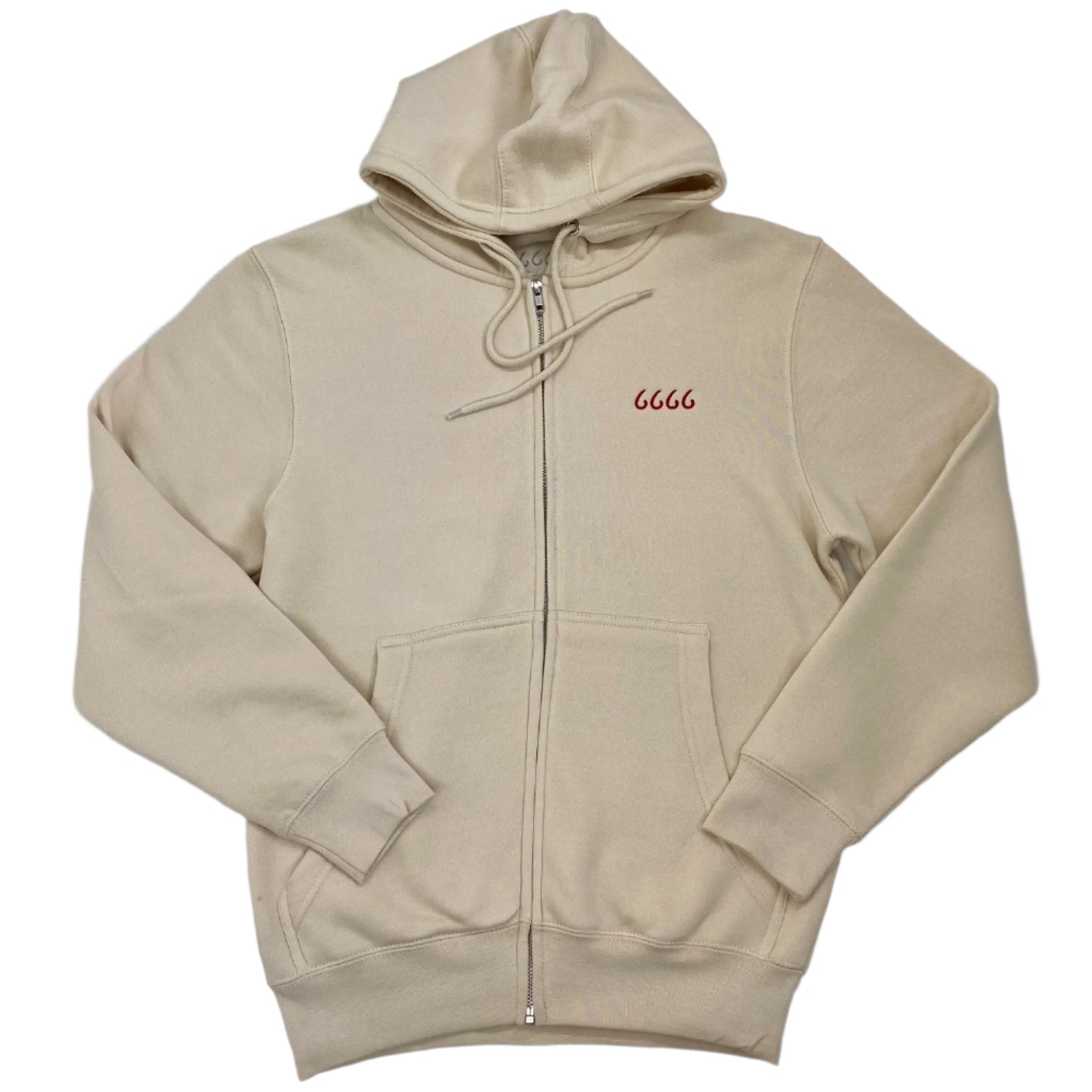 Four Sixes Full-Zip Hoodie and Jogger Set-Cream