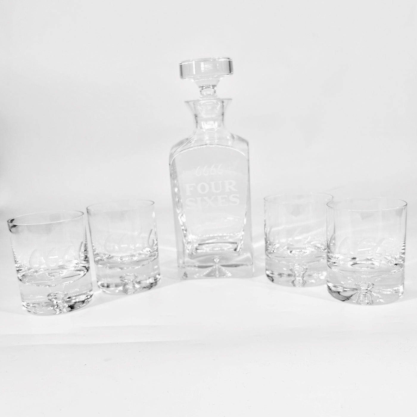 Four Sixes Brand Decanter Set