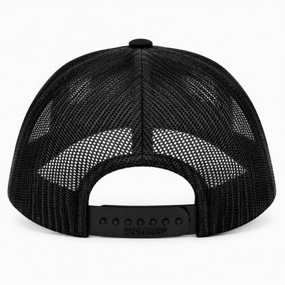 Youth L Barn Leatherette Patch Hat - Black