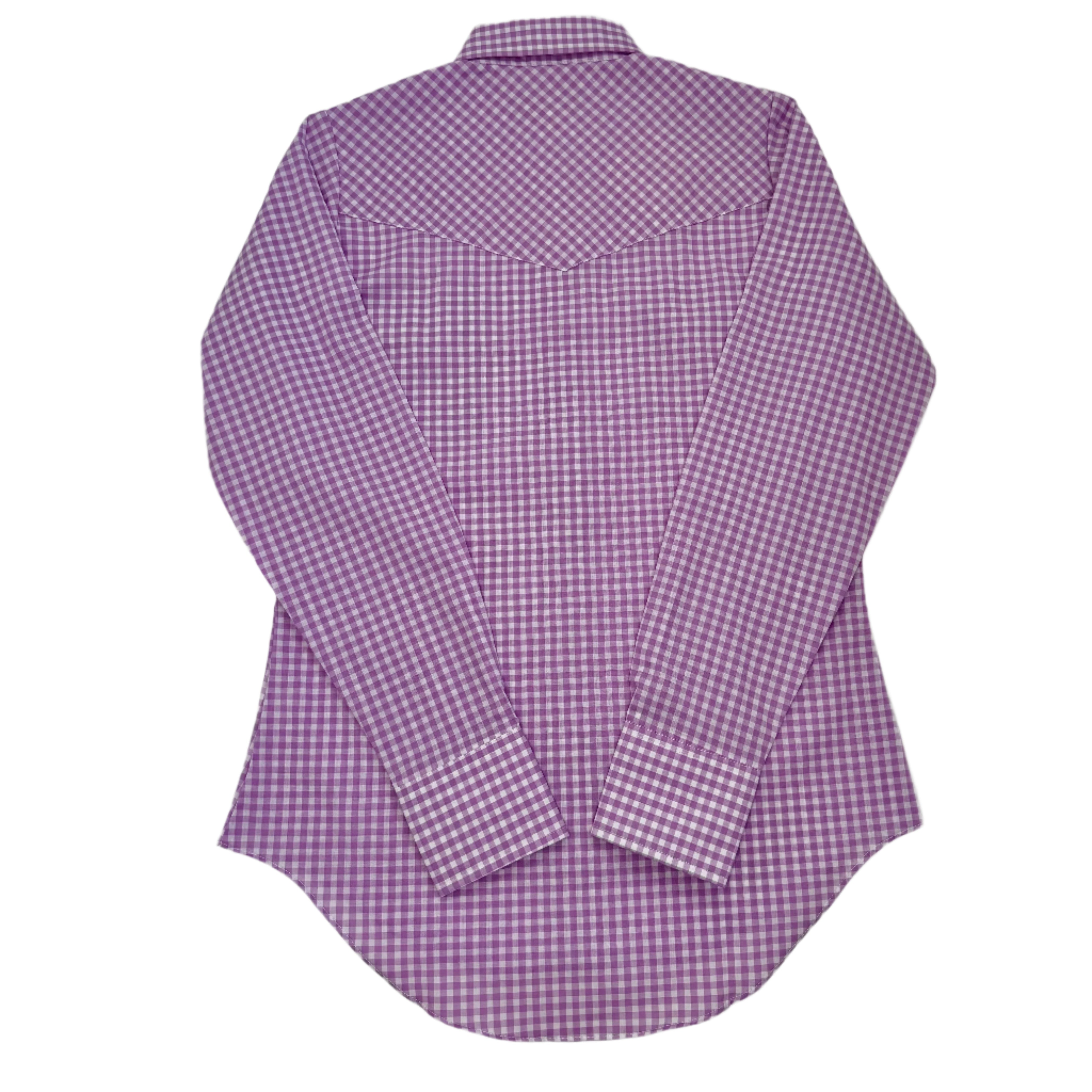 Ely Cattleman Women's Cowboygirl Snap Shirt-Bull Thistle Gingham
