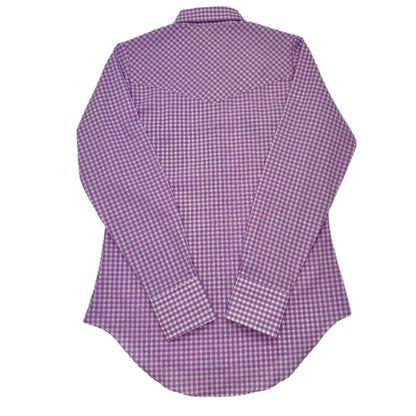 Ely Cattleman Women's Cowboygirl Snap Shirt-Bull Thistle Gingham