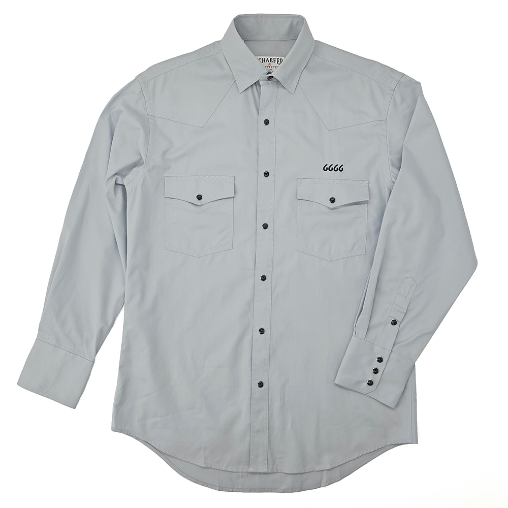 Schaefer Texas Twill With Snaps- Whisper Gray