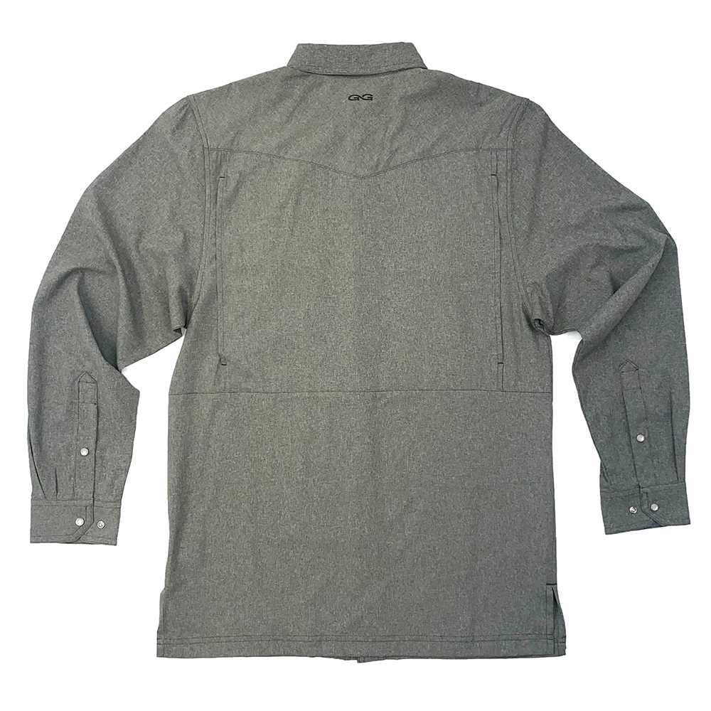 GG Agave LS Pearl Snap Shirt Back