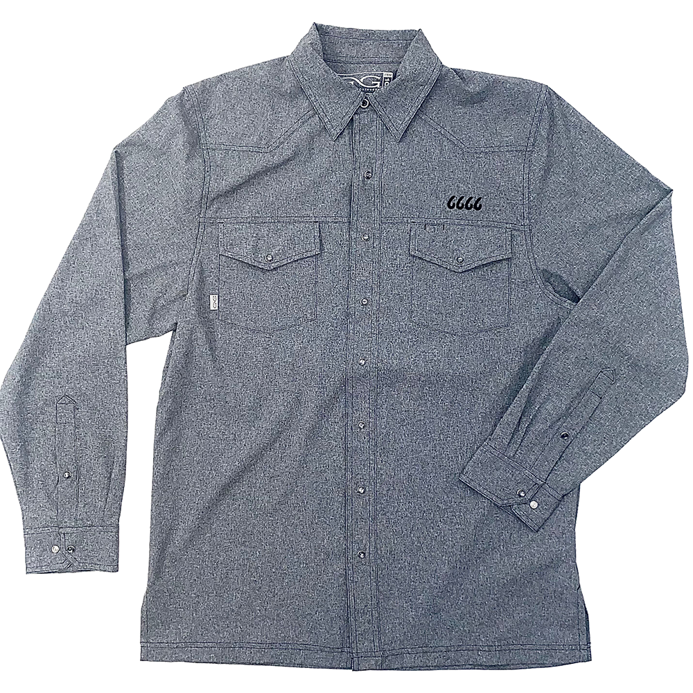 GG Caviar LS Pearl Snap Shirt