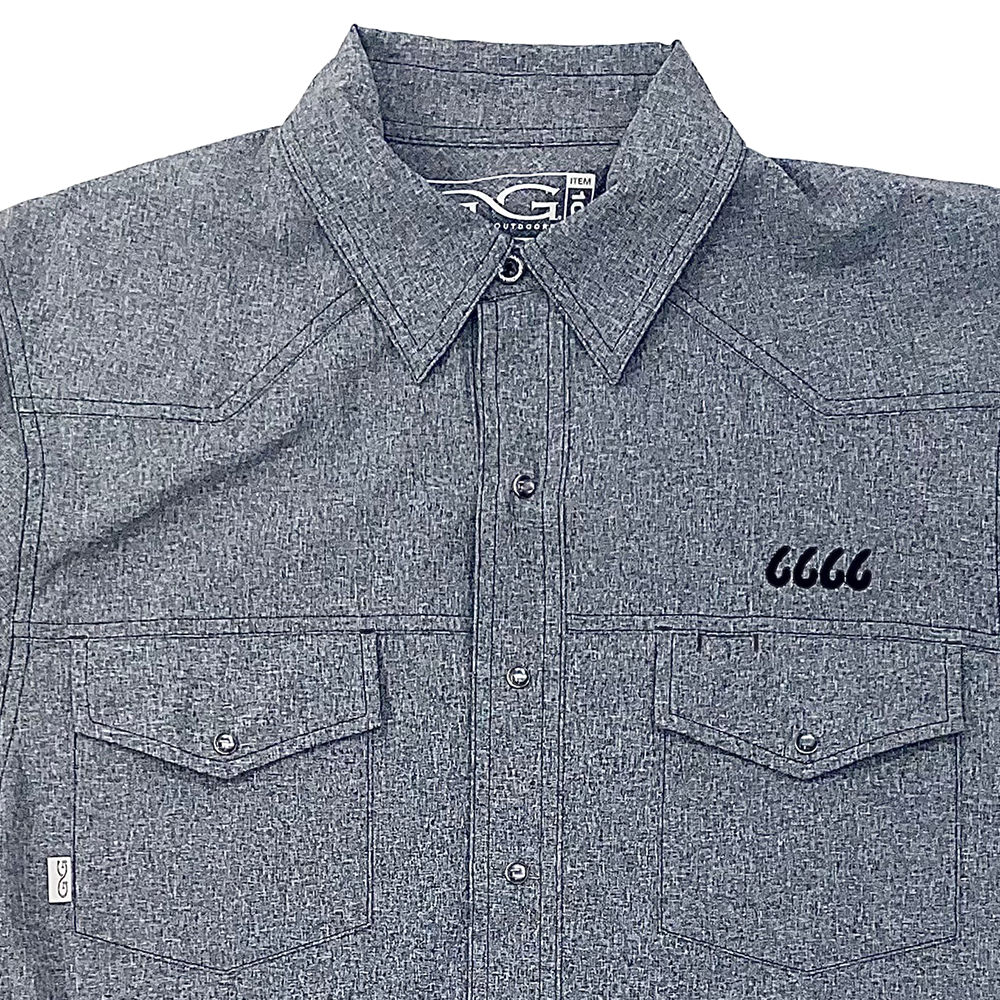 GG Caviar LS Pearl Snap Shirt