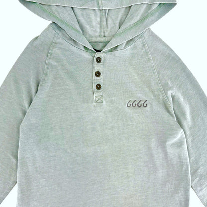 Four Sixes Youth Lightweight Henley Hoodie