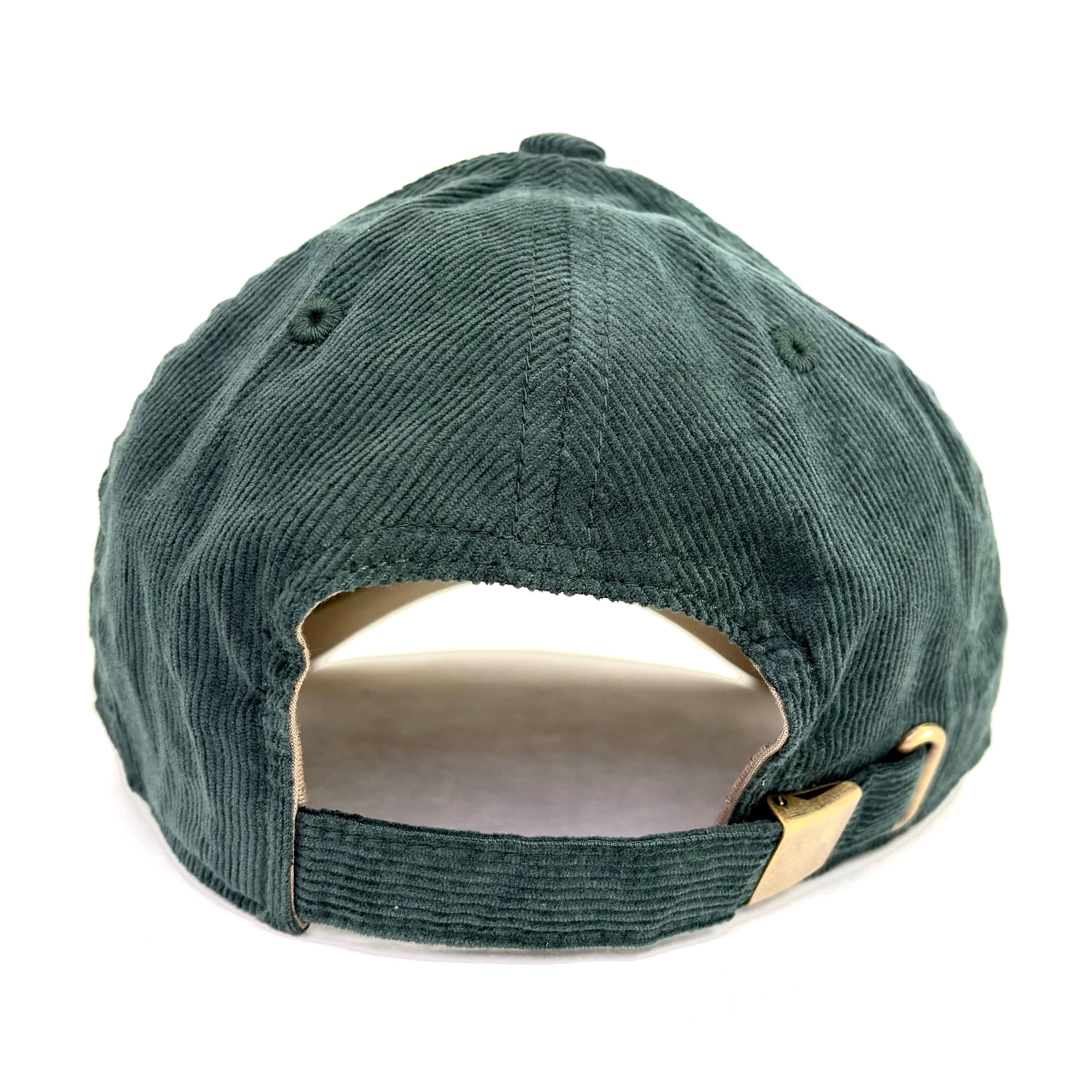 Corduroy Dad Cap Dark Green