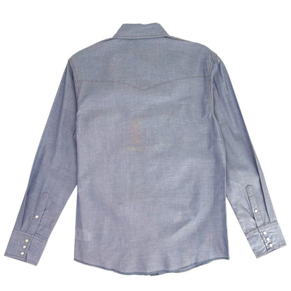 Wrangler Men's Long Sleeve Chambray Snap Shirt