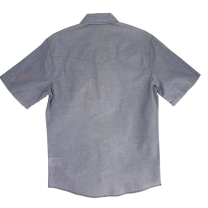 Wrangler Men's Short Sleeve Chambray Snap Shirt