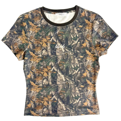 Dark Woodland Camo Baby Tee