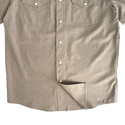 GameGuard Men's StockYard Short Sleeve Shirt- Bark