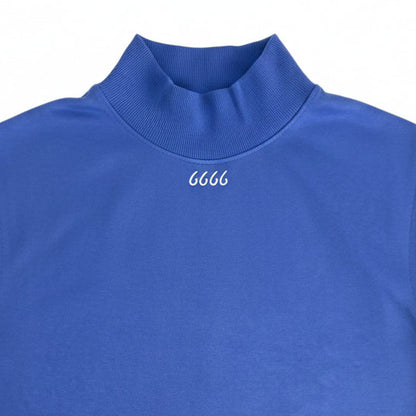Oversized Moch Neck Cap Sleeve Sweater