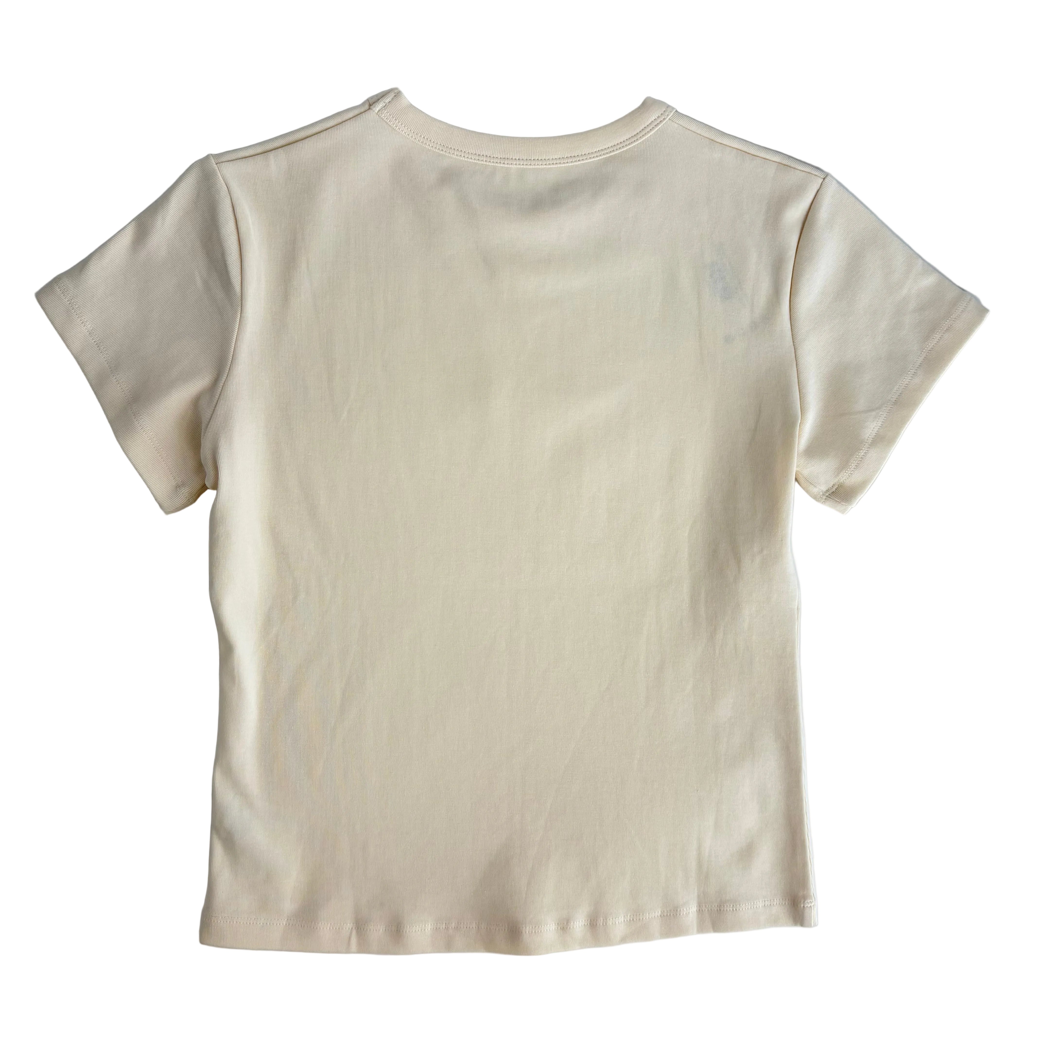 Essential Fitted Cotton Crewneck Tee