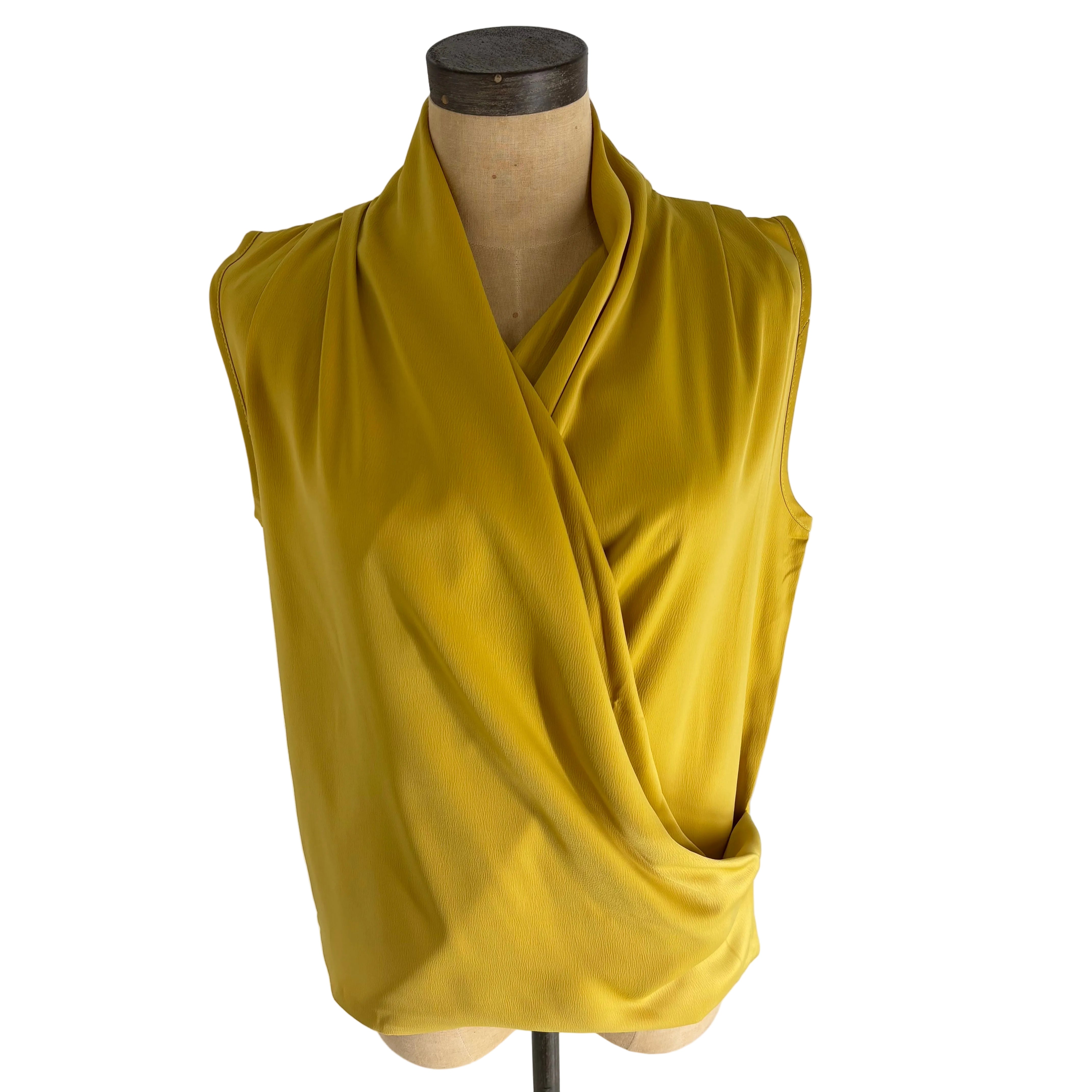 Four Sixes Women's Crossover Satin Sleeveless Top