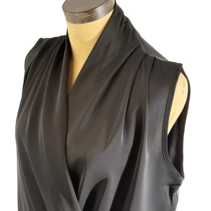 Four Sixes Women's Crossover Satin Sleeveless Top