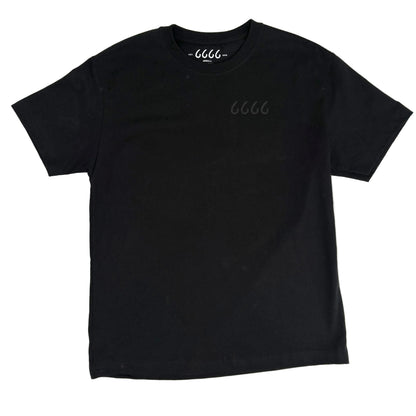 *SALE* Heavy Cotton Tone-on-Tone Crewneck T-Shirt - Black