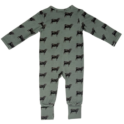 Cowkid Olive Angus Jammies