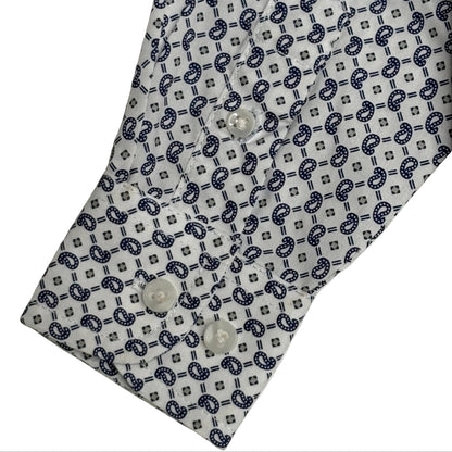 Youth Wrangler LS Shirt - Navy/White