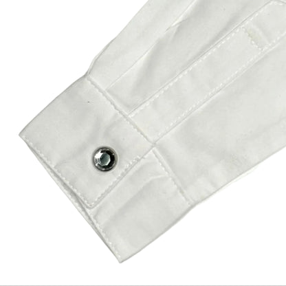 Girls Wrangler White LS Western Top