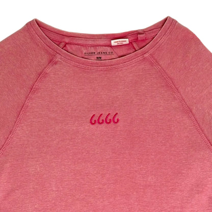 Girls' Raglan Short-Sleeve T-Shirt - Marble Washed Pink