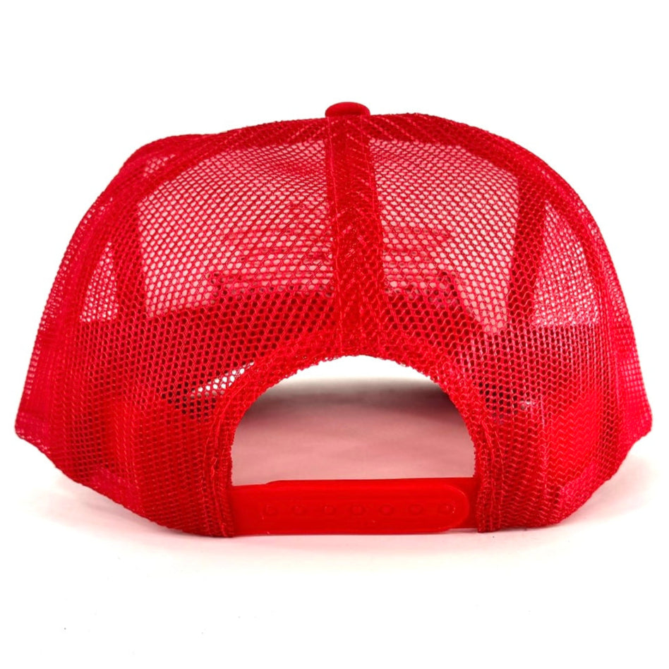 Four Sixes Boot Stitch Trucker -Red / White