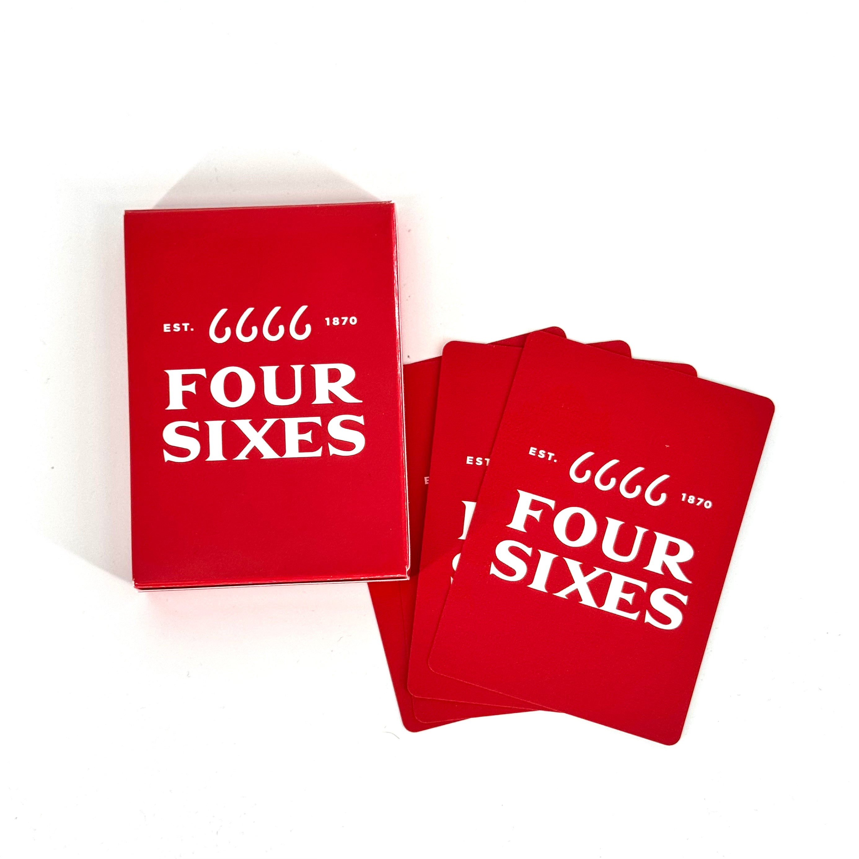 Four Sixes Playing Cards