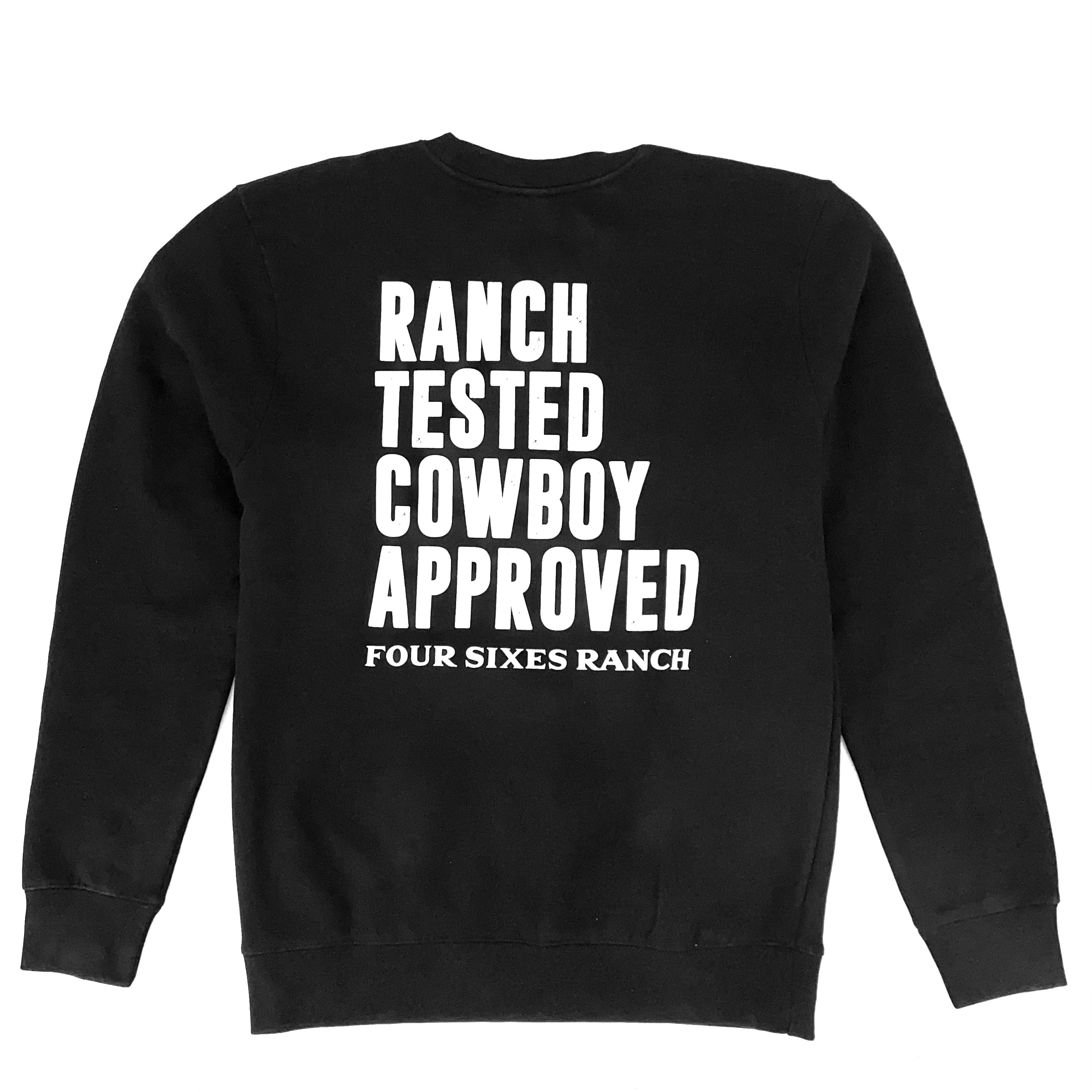 Ranch Tested Crewneck Sweatshirt-Black
