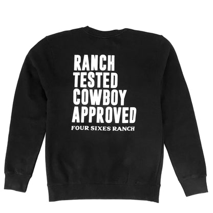 Ranch Tested Crewneck Sweatshirt-Black