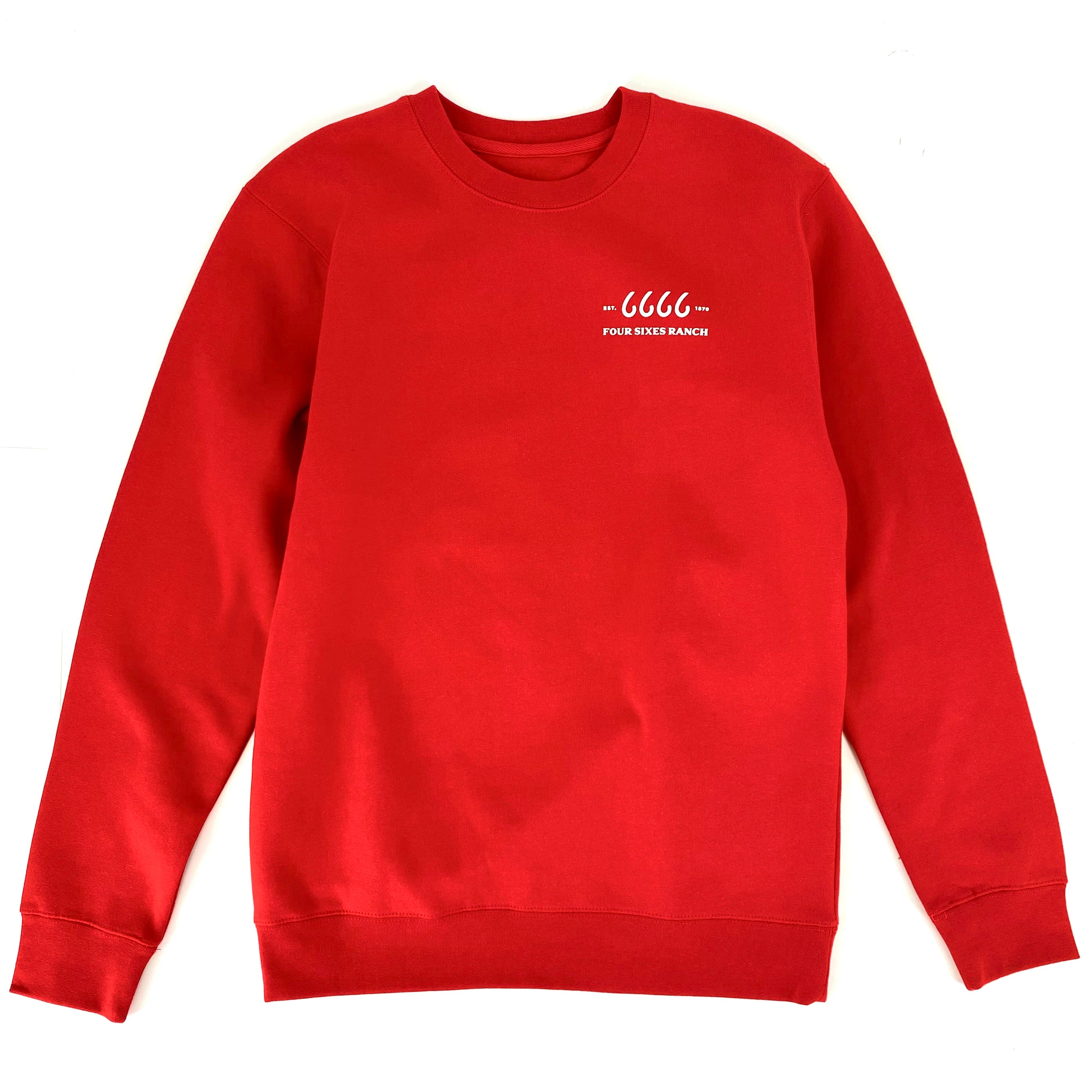 Ranch Tested Crewneck Sweatshirt-Red