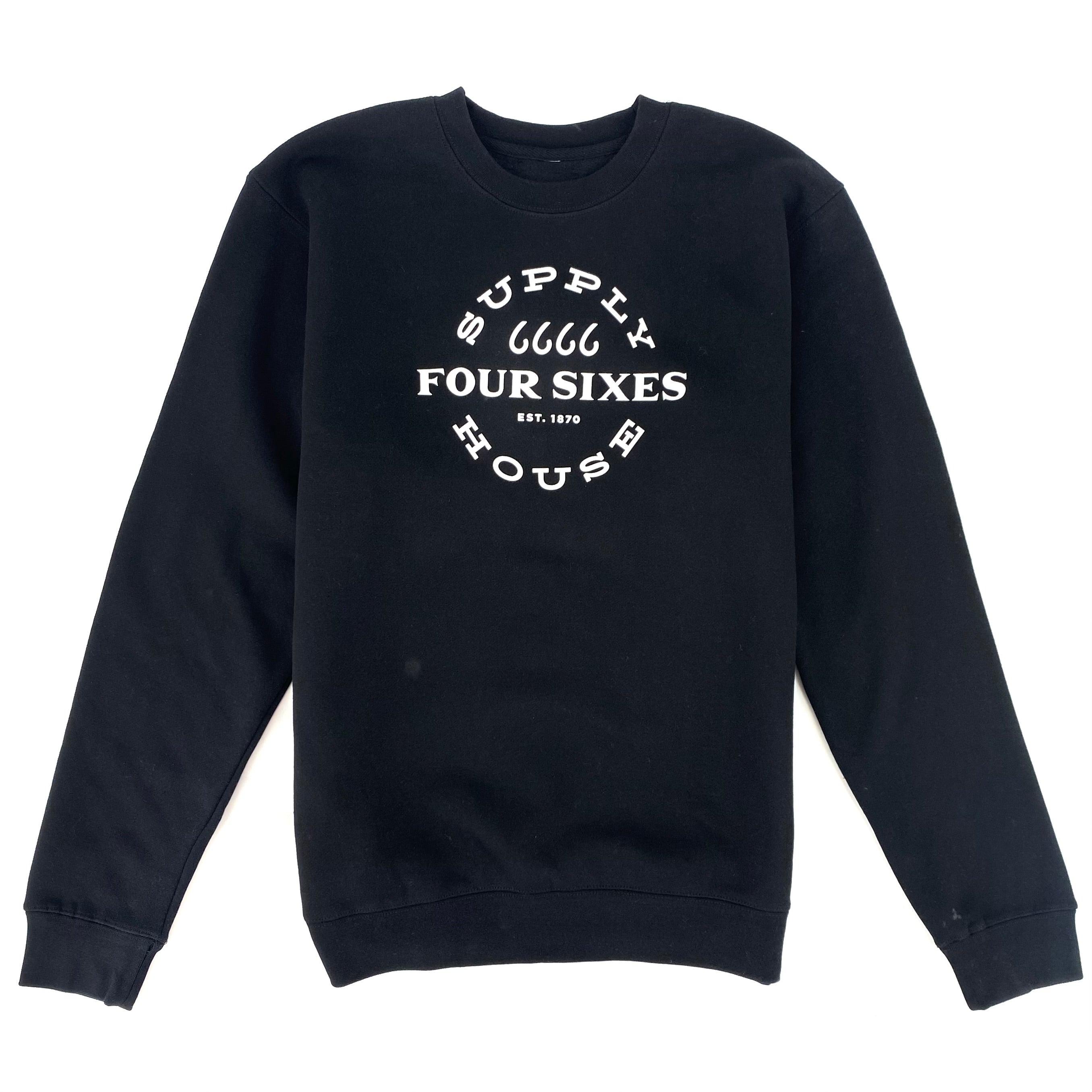 Supply House Crewneck Sweatshirt-Black