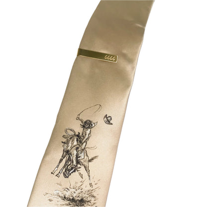 Four Sixes Gold Tie Bar