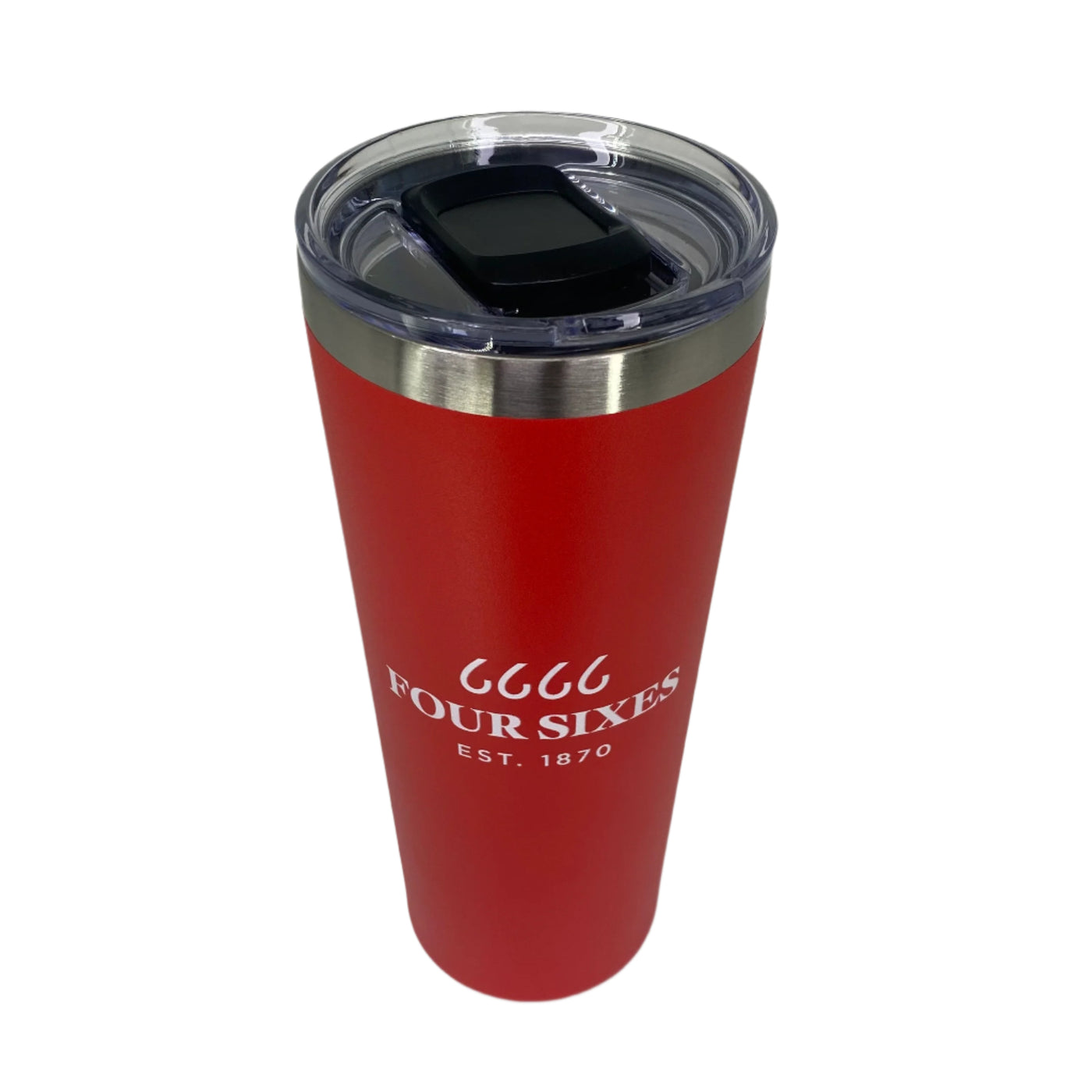 Four Sixes 28oz Stainless Steel Tumbler-Red