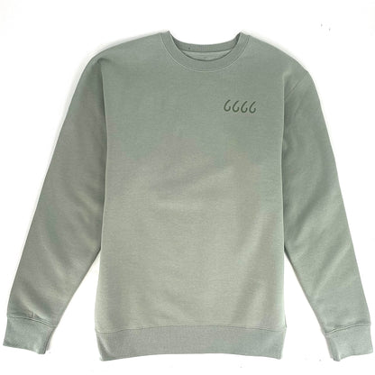 Four Sixes Tone on Tone Sweatshirt-Dusty Sage