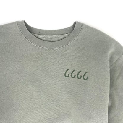 Four Sixes Tone on Tone Sweatshirt-Dusty Sage