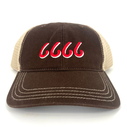 Four Sixes Relaxed Cap - Brown/Khaki