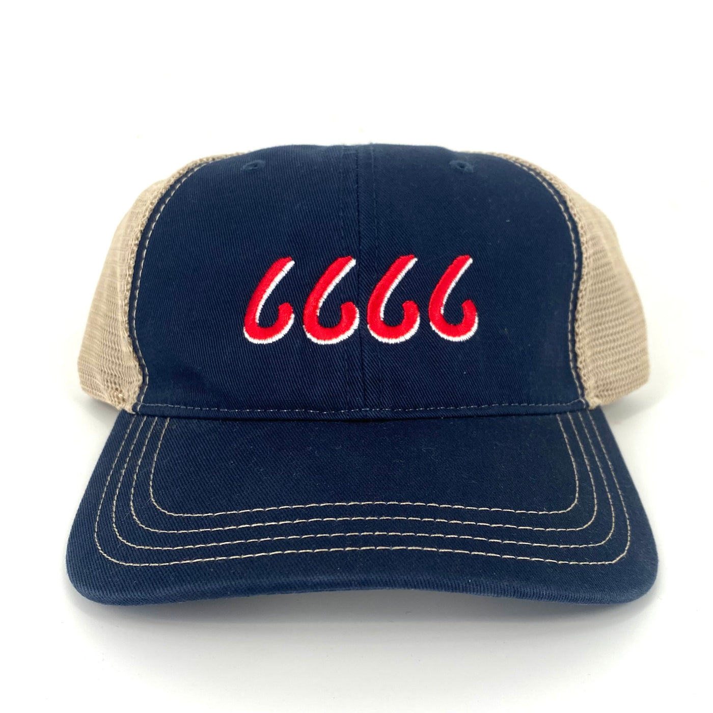 Four Sixes Relaxed Cap-Navy/Khaki