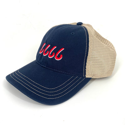 Four Sixes Relaxed Cap-Navy/Khaki