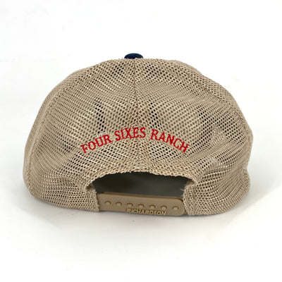 Four Sixes Relaxed Cap-Navy/Khaki
