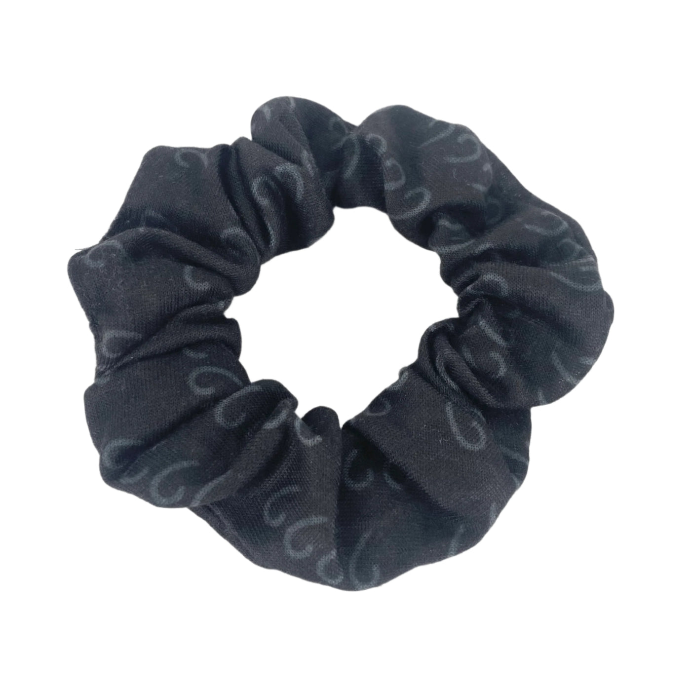 Four Sixes Black/Grey Scrunchie