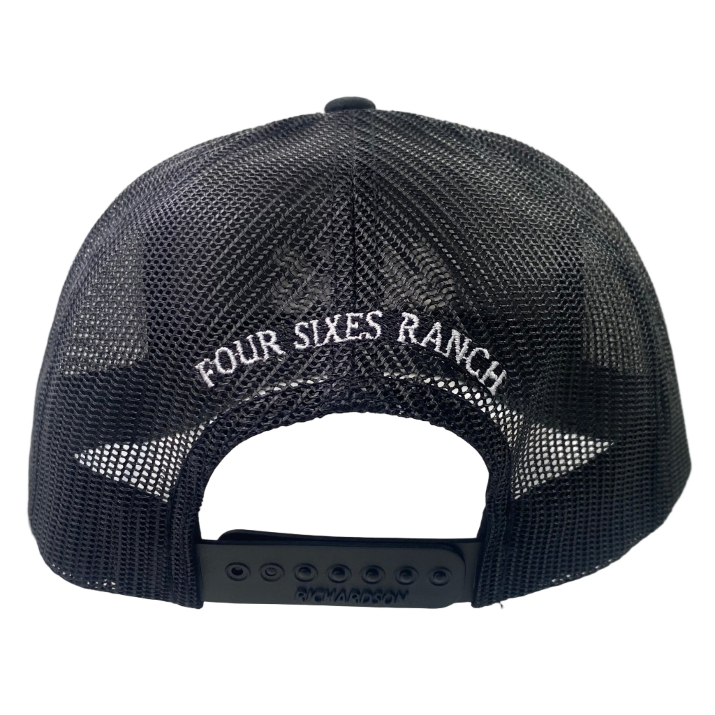 Richardson 112 Rope Cap-Black/Black
